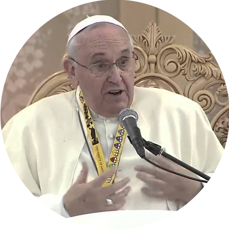 Pope Speakingat Event PNG image