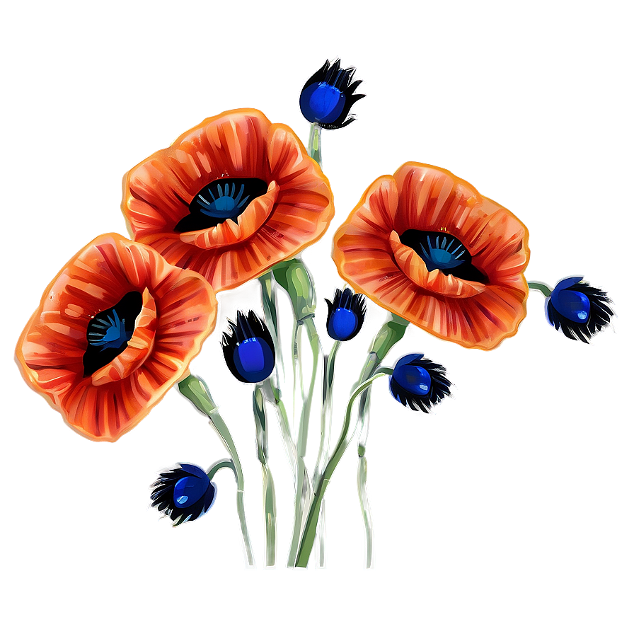 Poppy Flower Sticker Png Uey PNG image