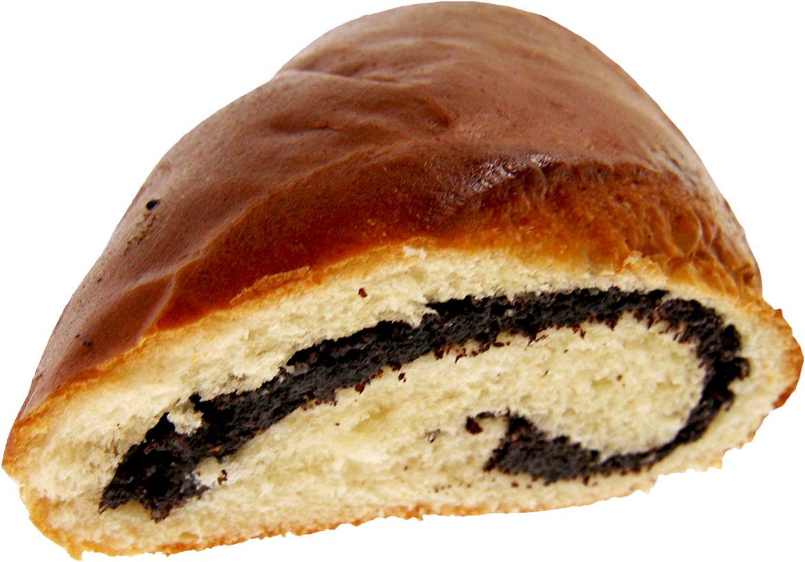 Poppy Seed Bun Half Slice.png PNG image