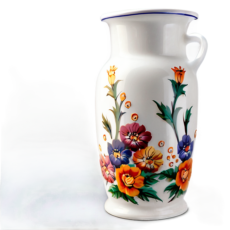 Porcelain Flower Jug Png Rcd78 PNG image