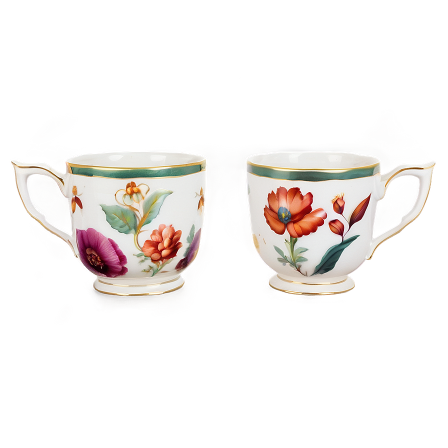 Porcelain Tea Cup Elegance Png Rqr31 PNG image