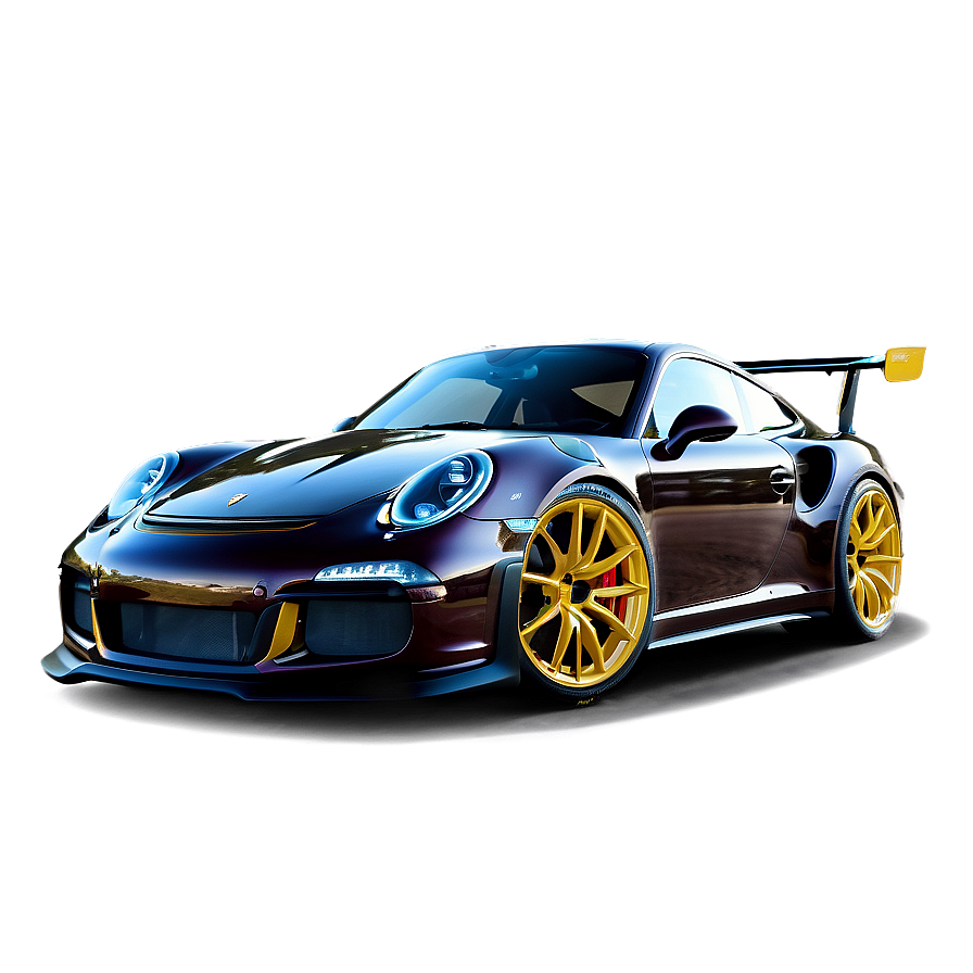 Porsche 911 Gt3 Rs With Custom Rims Png 06292024 PNG image