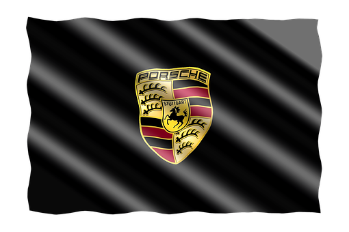 Porsche Creston Black Flag Background PNG image