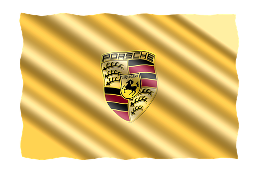 Porsche Creston Wavy Gold Background PNG image