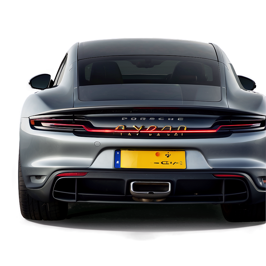 Porsche Taycan Rear Look Png 06292024 PNG image