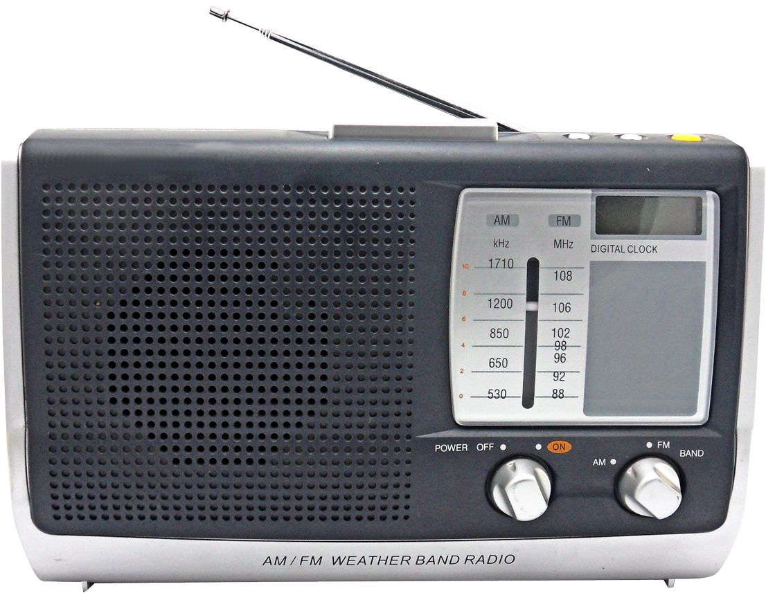 Portable A M F M Weather Band Radio PNG image