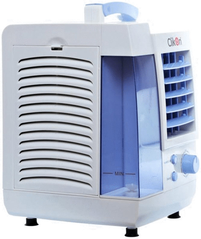 Portable Air Cooler White Blue PNG image