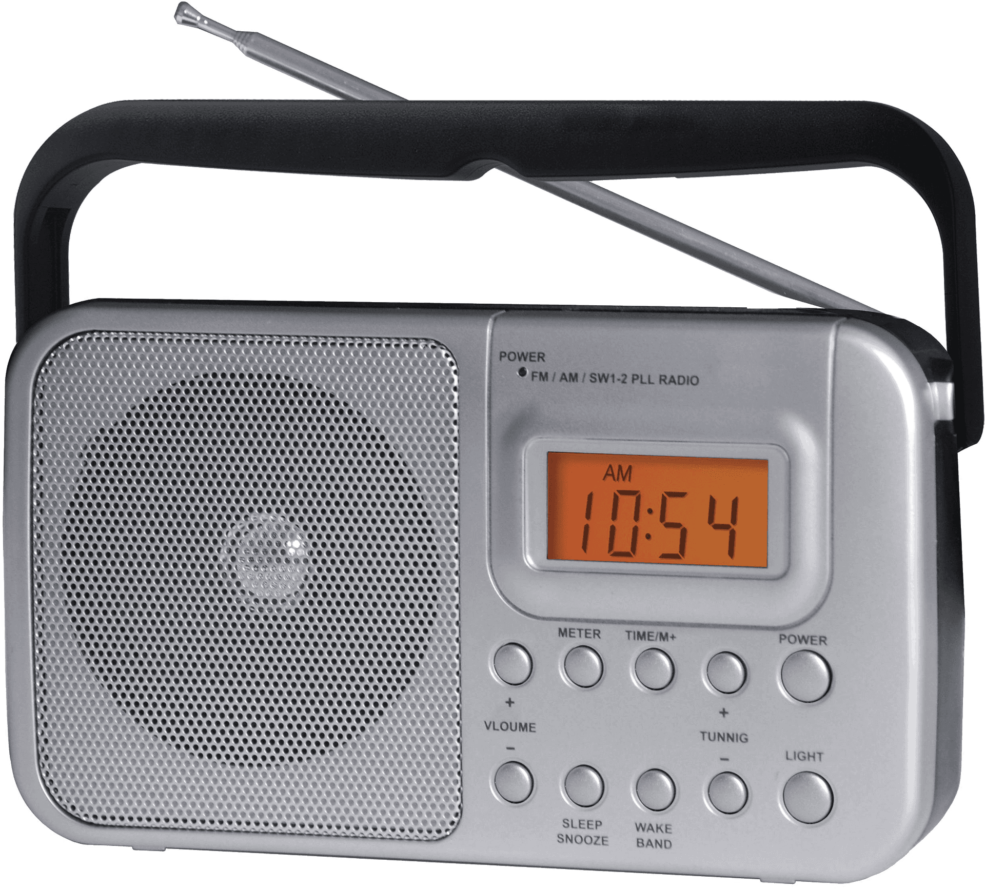 Portable Digital A M F M Radio PNG image