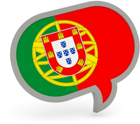 Portugal Flag Speech Bubble Graphic PNG image