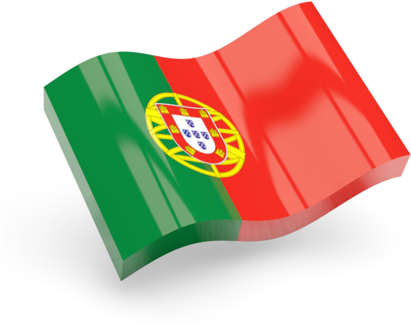 Portuguese Flag Waving PNG image