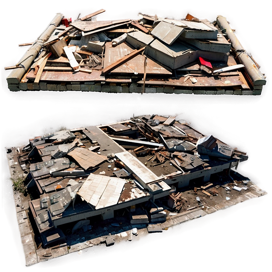 Post-disaster Building Rubble Png Jtf96 PNG image