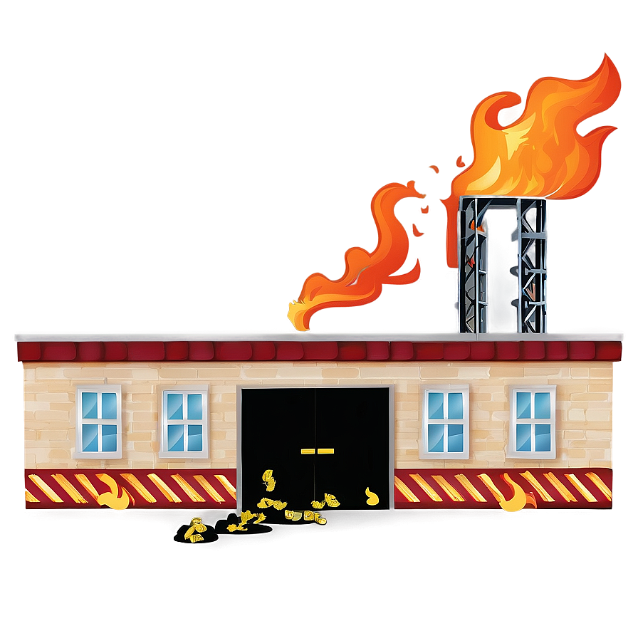 Post-fire Building Scene Png 74 PNG image