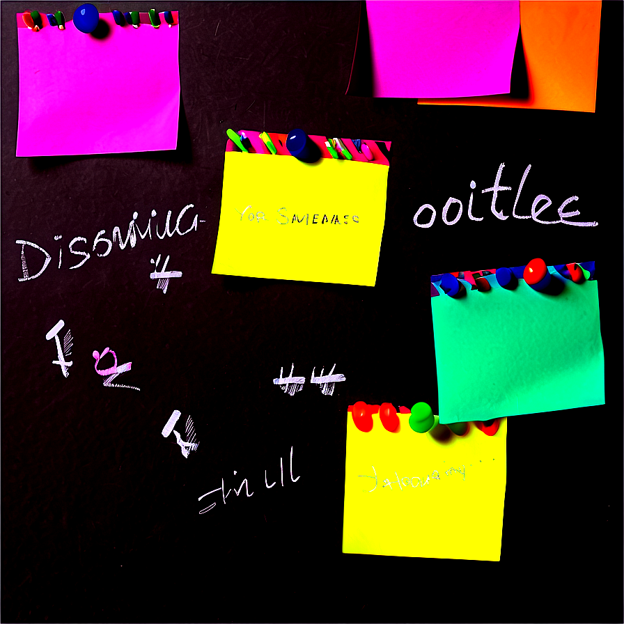 Post It Board Png Odc34 PNG image