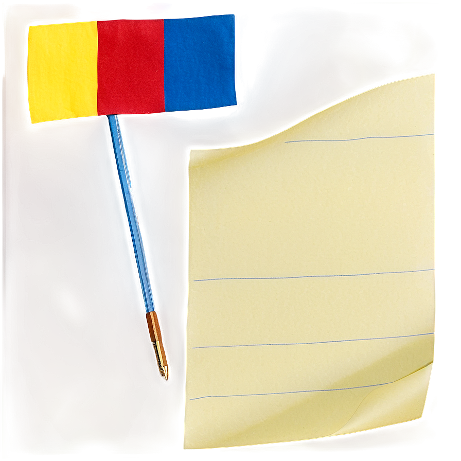 Post It Flag Png Bjt70 PNG image