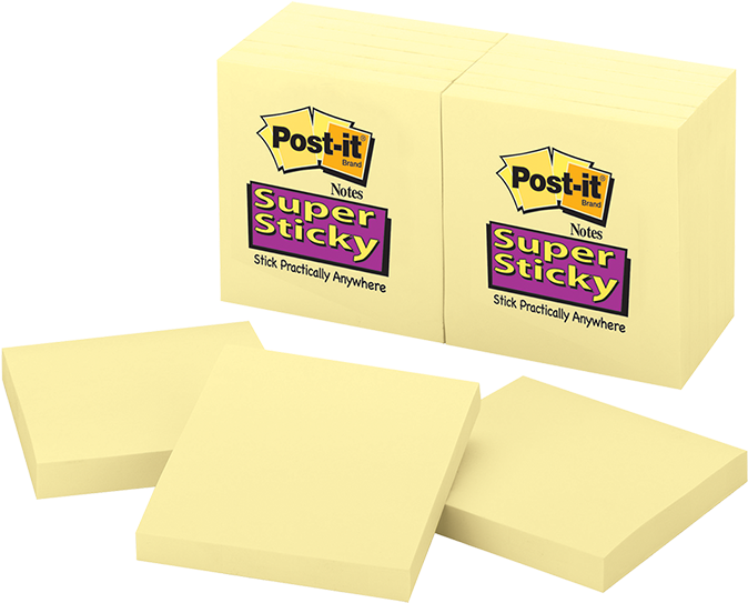 Postit Super Sticky Notes Pack PNG image