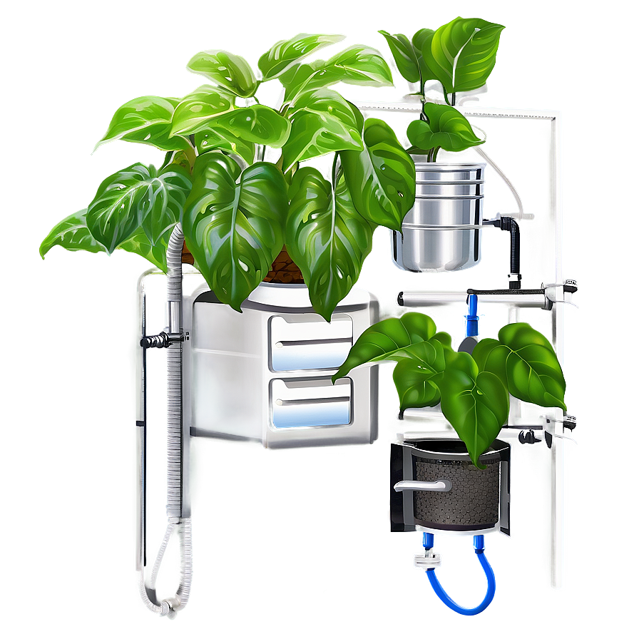 Pothos In Hydroponics Setups Png Jks75 PNG image