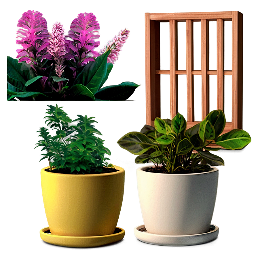 Potted Herbs Collection Png 06122024 PNG image