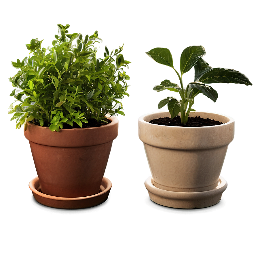 Potted Herbs Collection Png Fbi80 PNG image