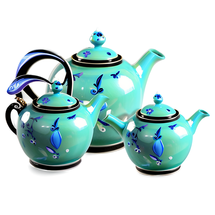 Pottery Tea Pots Png 46 PNG image