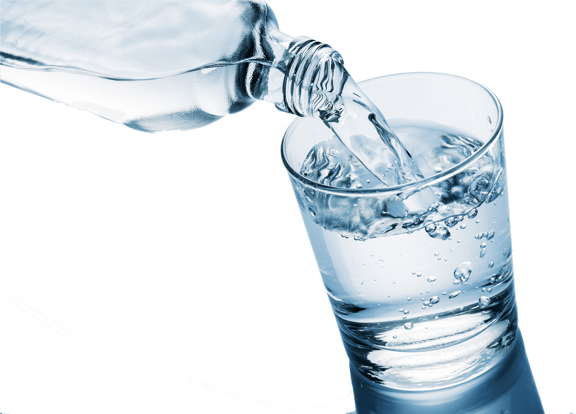 Pouring Water Into Glass Clear Background PNG image