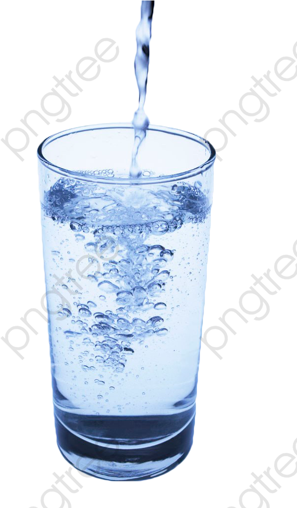 Pouring Water Into Glass PNG image