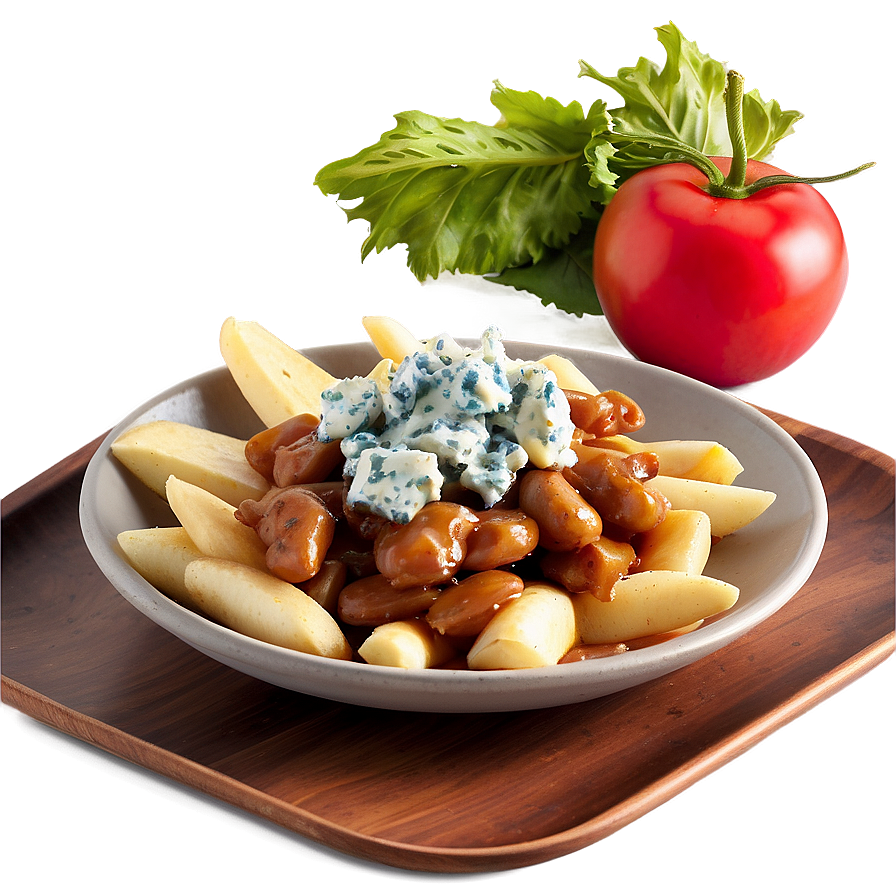 Poutine With Blue Cheese Png 06252024 PNG image