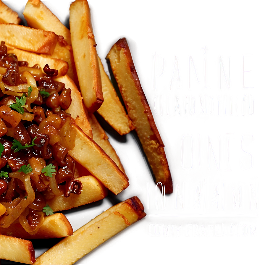 Poutine With Caramelized Onions Png Ljm51 PNG image