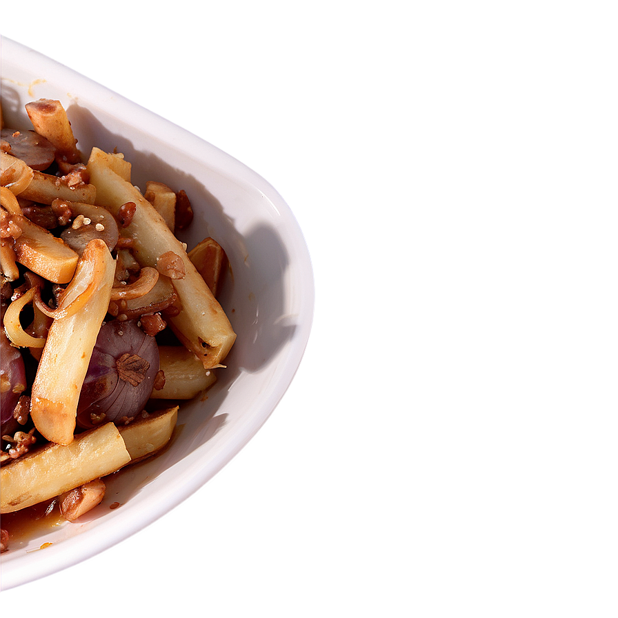 Poutine With Caramelized Onions Png Yjx78 PNG image