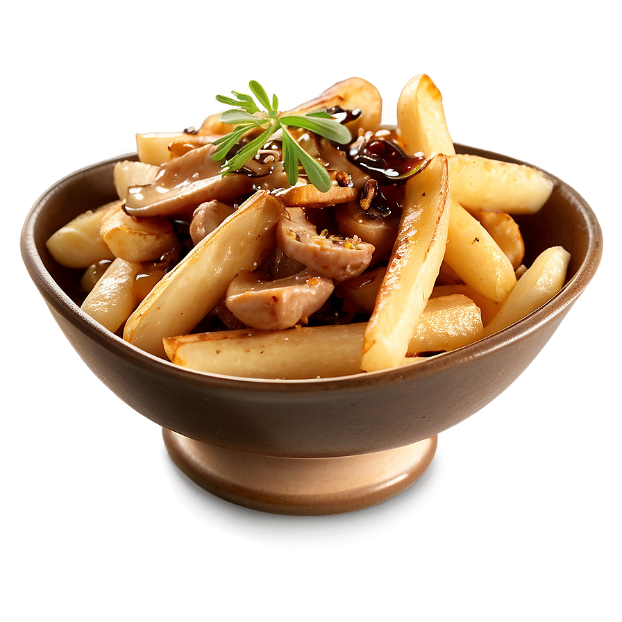 Poutine With Truffle Oil Elegance Png Exx PNG image