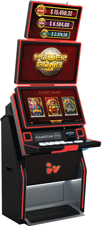 Power Gong Slot Machine Display PNG image