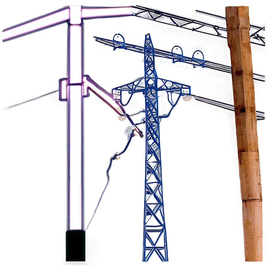 Power Line Towers Field Png Fop84 PNG image