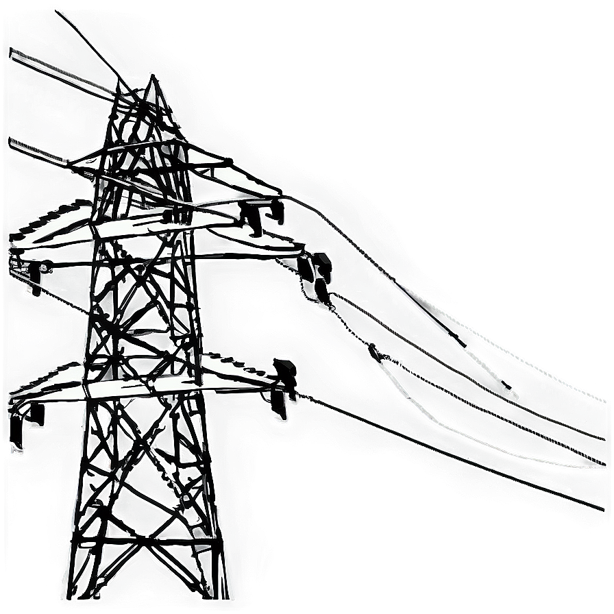 Power Lines Against Sky Png 50 PNG image