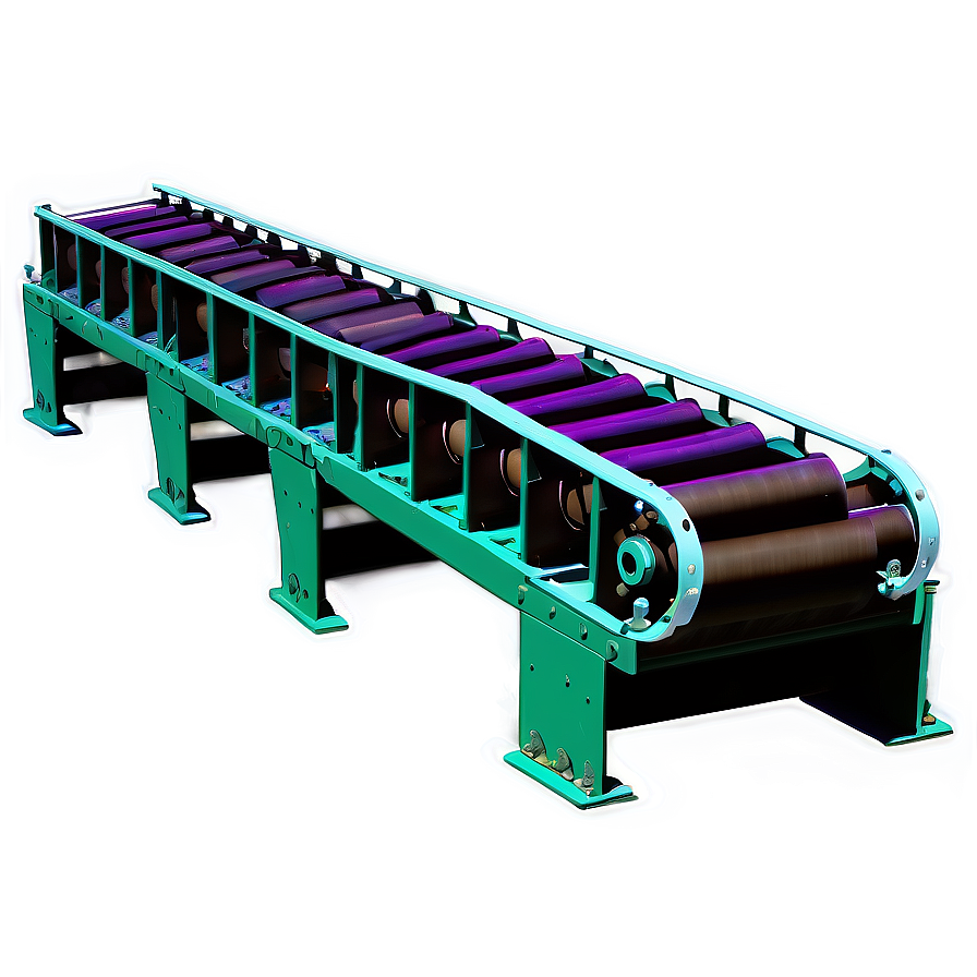 Powered Roller Conveyor Belt Png 06212024 PNG image