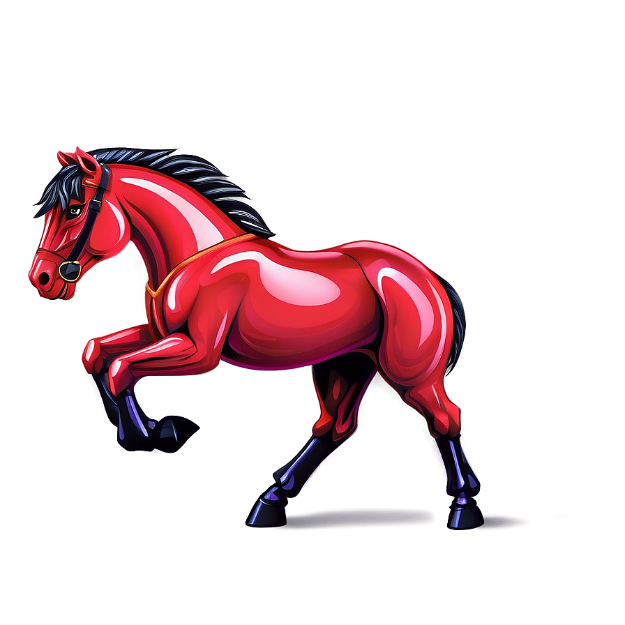 Prancing Horse Cartoon Png 55 PNG image