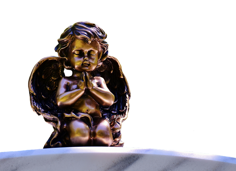 Praying Angel Statue PNG image