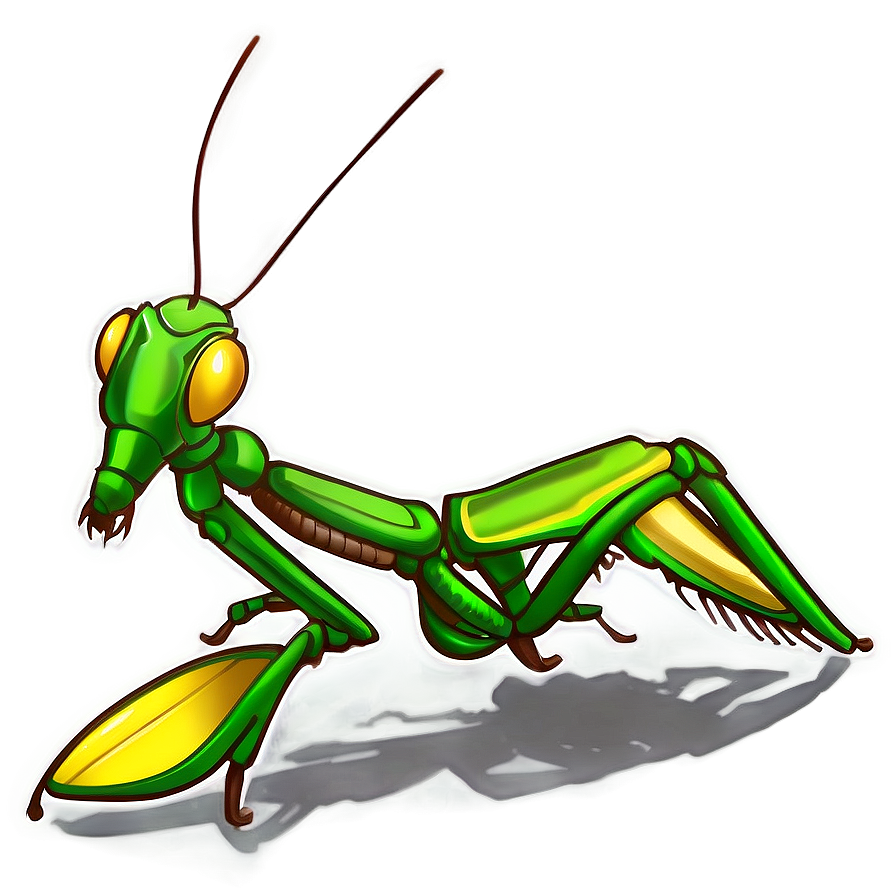 Praying Mantis Art Png Dmx PNG image