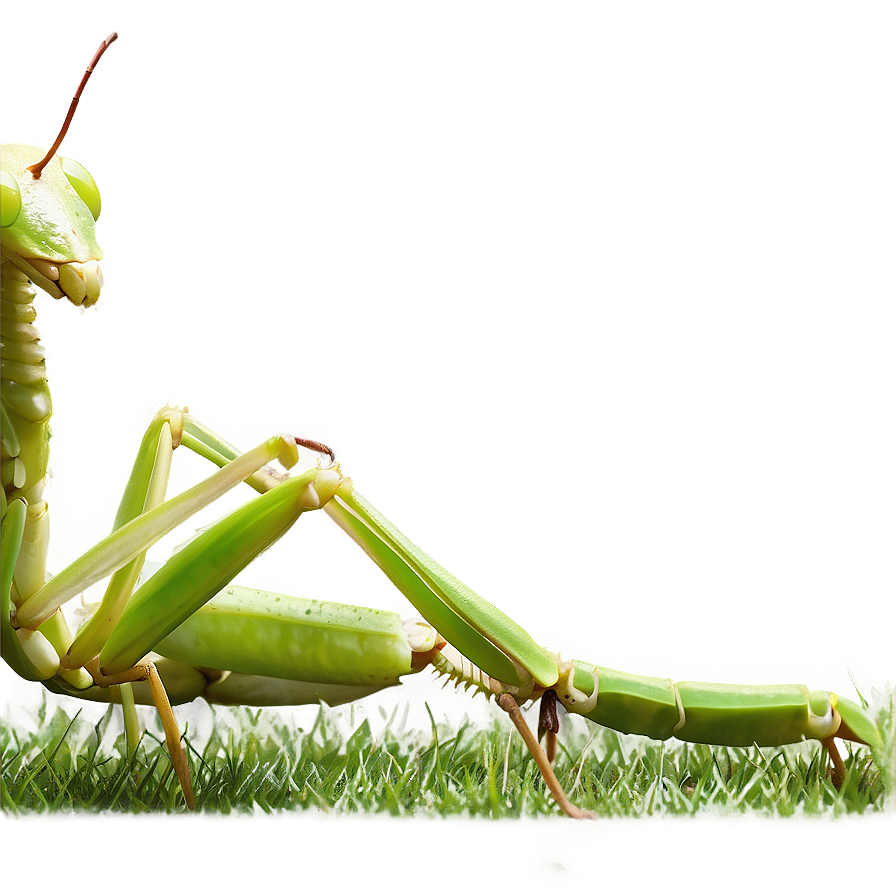 Praying Mantis In Grass Png Dqt11 PNG image