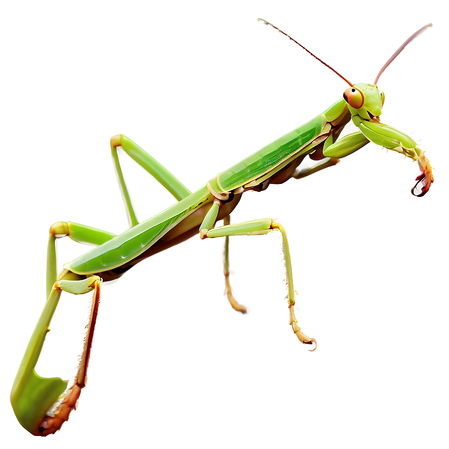 Praying Mantis On Leaf Png Pfo75 PNG image