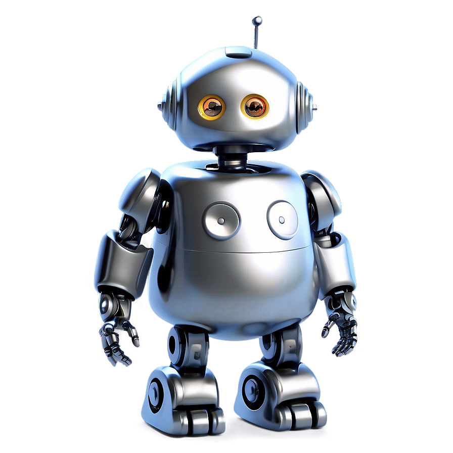 Precious Robot Character Rendering Png 06272024 PNG image