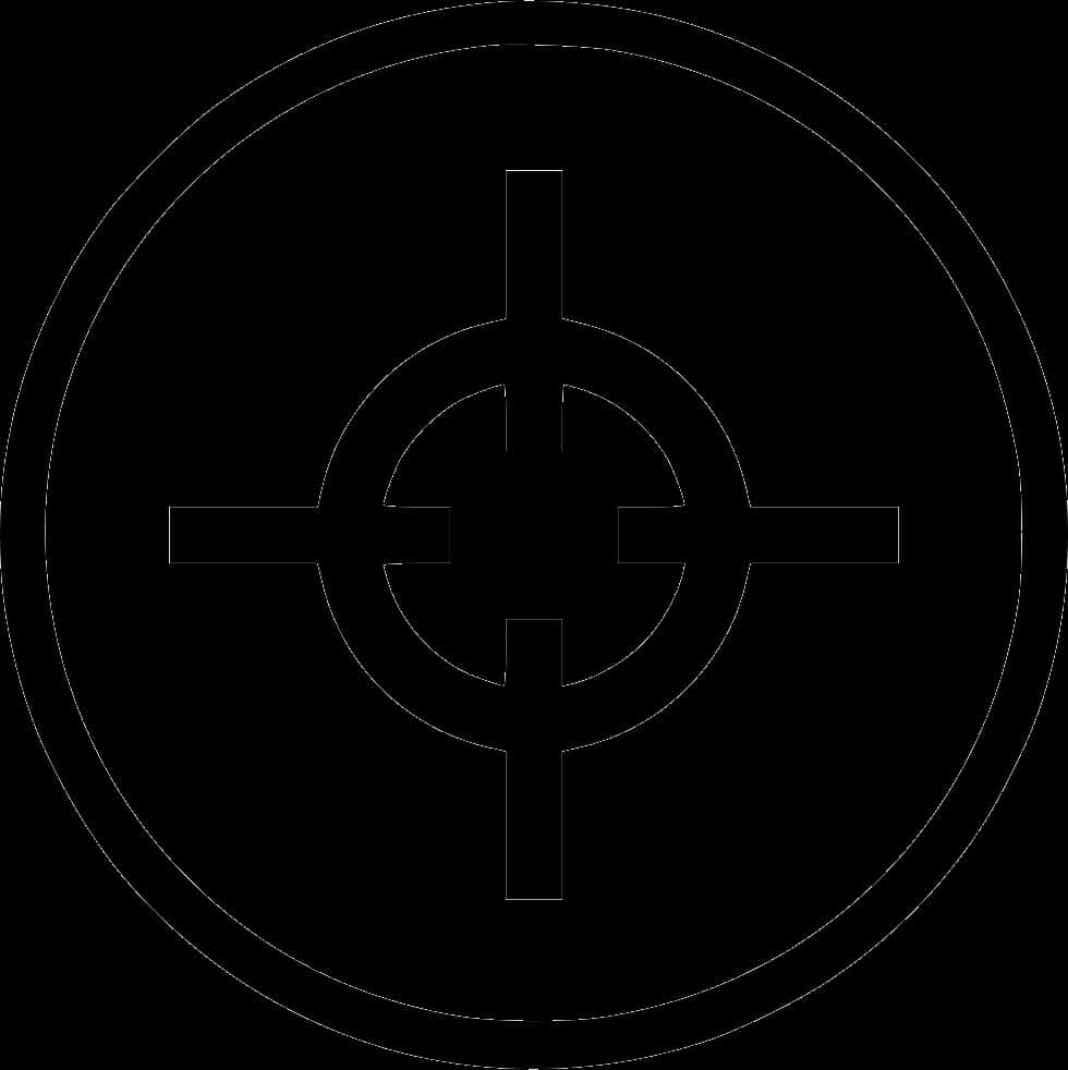 Precision Aiming Crosshair Graphic PNG image