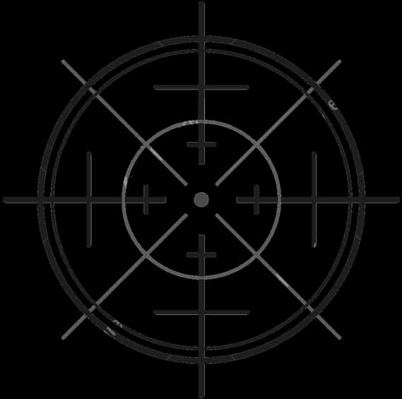 Precision Aiming Scope Crosshair PNG image