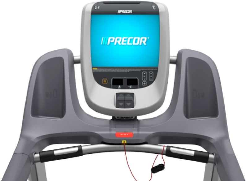 Precor Treadmill Console Display PNG image