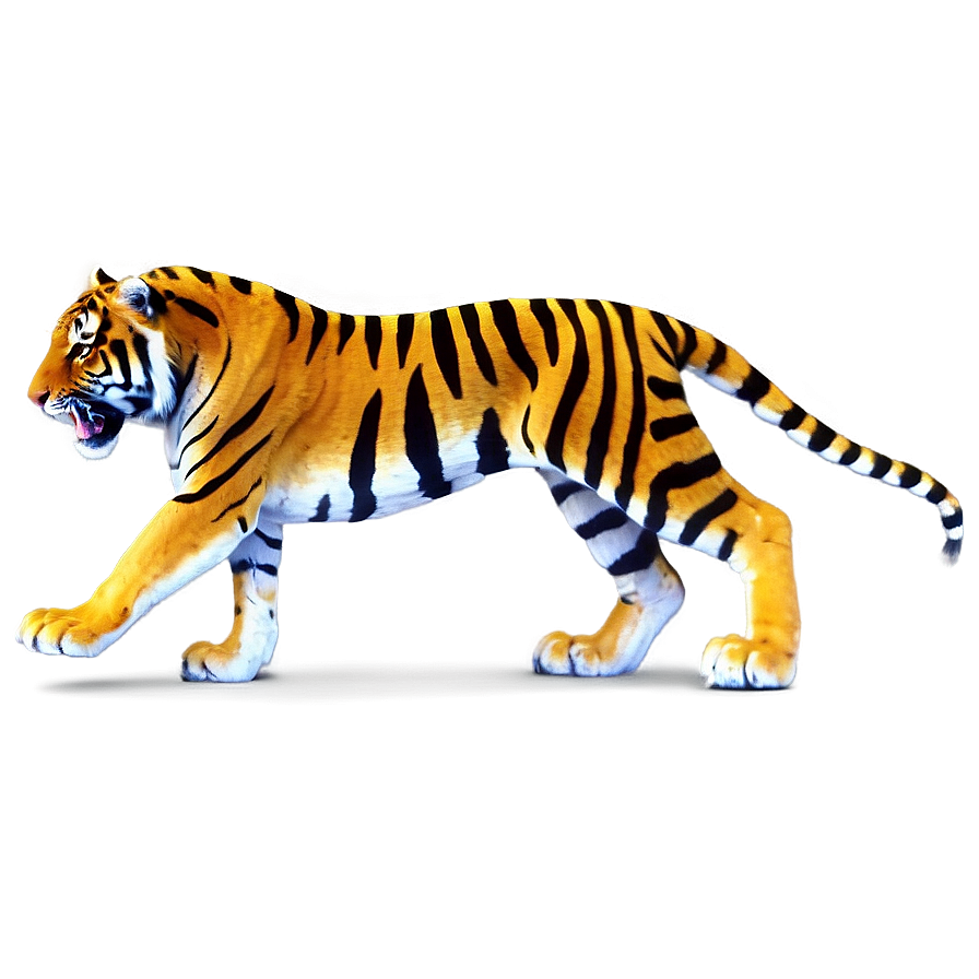 Predator Tiger On Hunt Png 06252024 PNG image