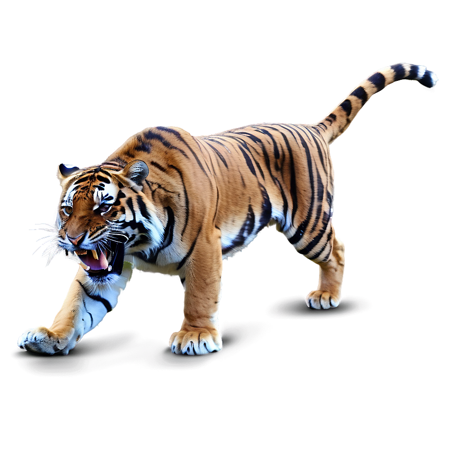 Predator Tiger On Hunt Png Lrn8 PNG image