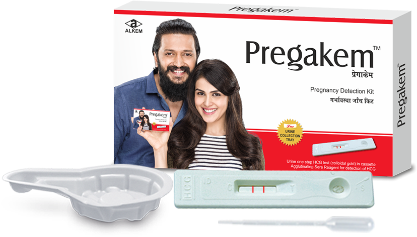 Pregakem Pregnancy Test Kit Advertisement PNG image