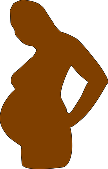 Pregnant Silhouette Graphic PNG image