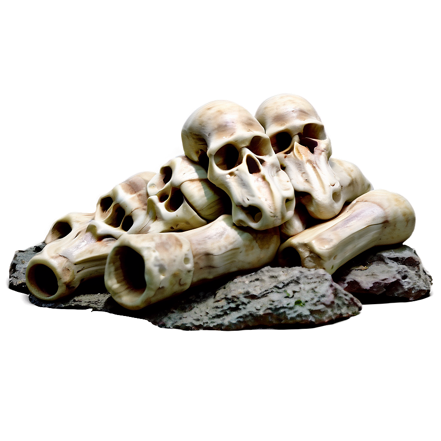 Prehistoric Bones Pile Png 42 PNG image