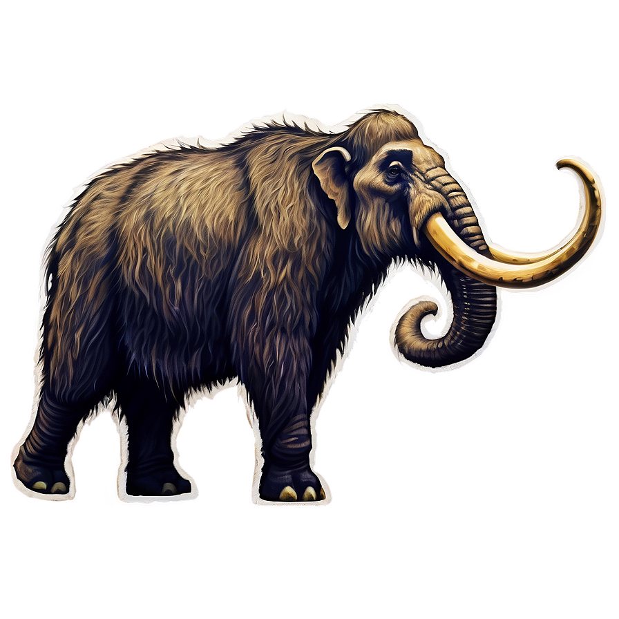 Prehistoric Wildlife Mammoth Png 06252024 PNG image