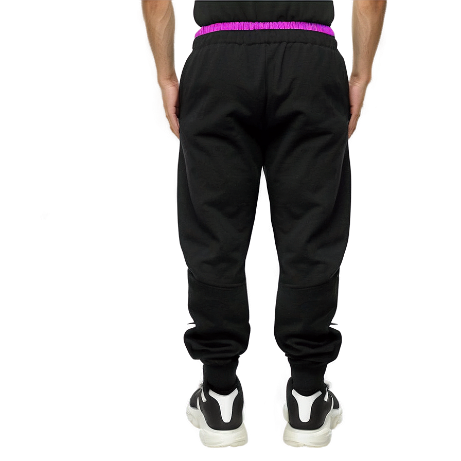 Premium Black Sweatpants Png 06132024 PNG image