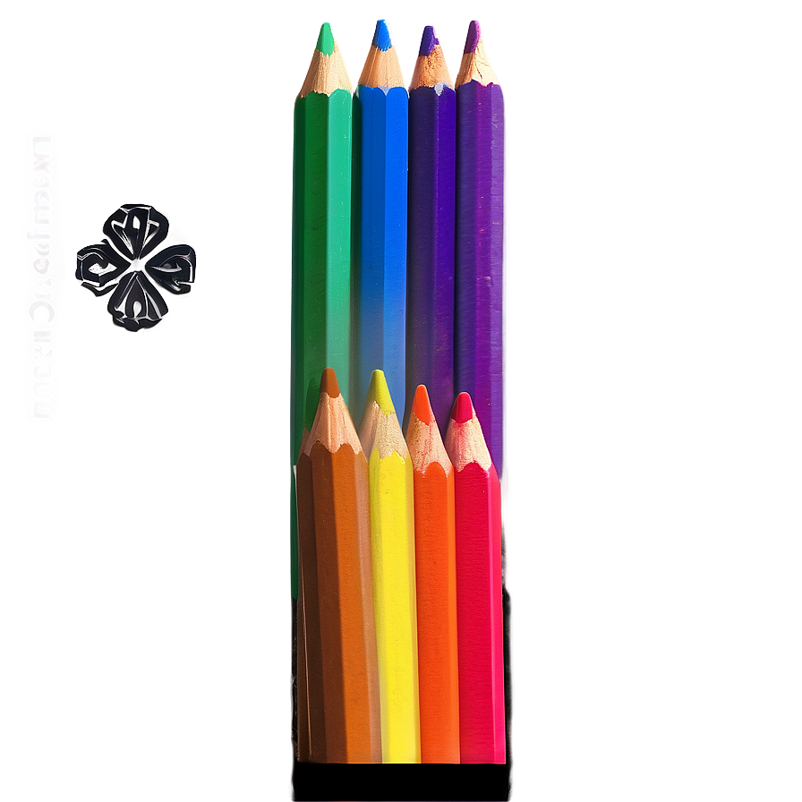 Premium Colored Pencils Png 06212024 PNG image